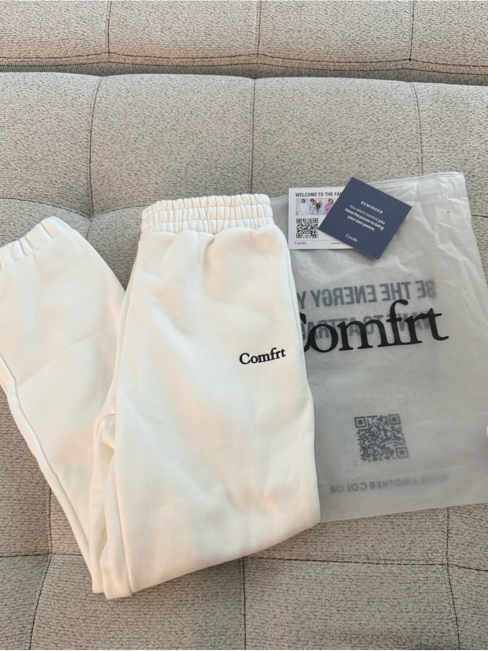 Comfrt Cloud Sweatpants - Small (Snow)